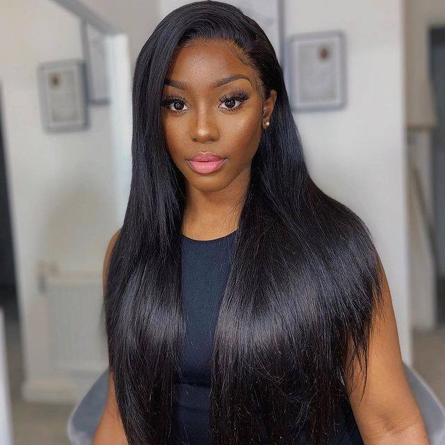 Uglam 13X4 Lace Front Straight Wig 180% Density